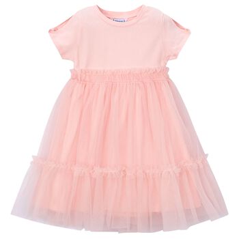 Girls Pink Tulle Dress