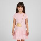 Girls Pink & Orange Bag Dress, 2, hi-res