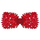 Girls Red Embellished Bow Hair Clip, 3, hi-res