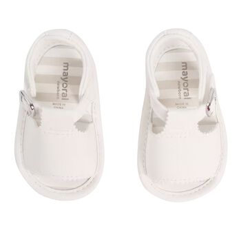 Baby Girls White Sandals