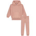 Girls Pink Tracksuit, 1, hi-res