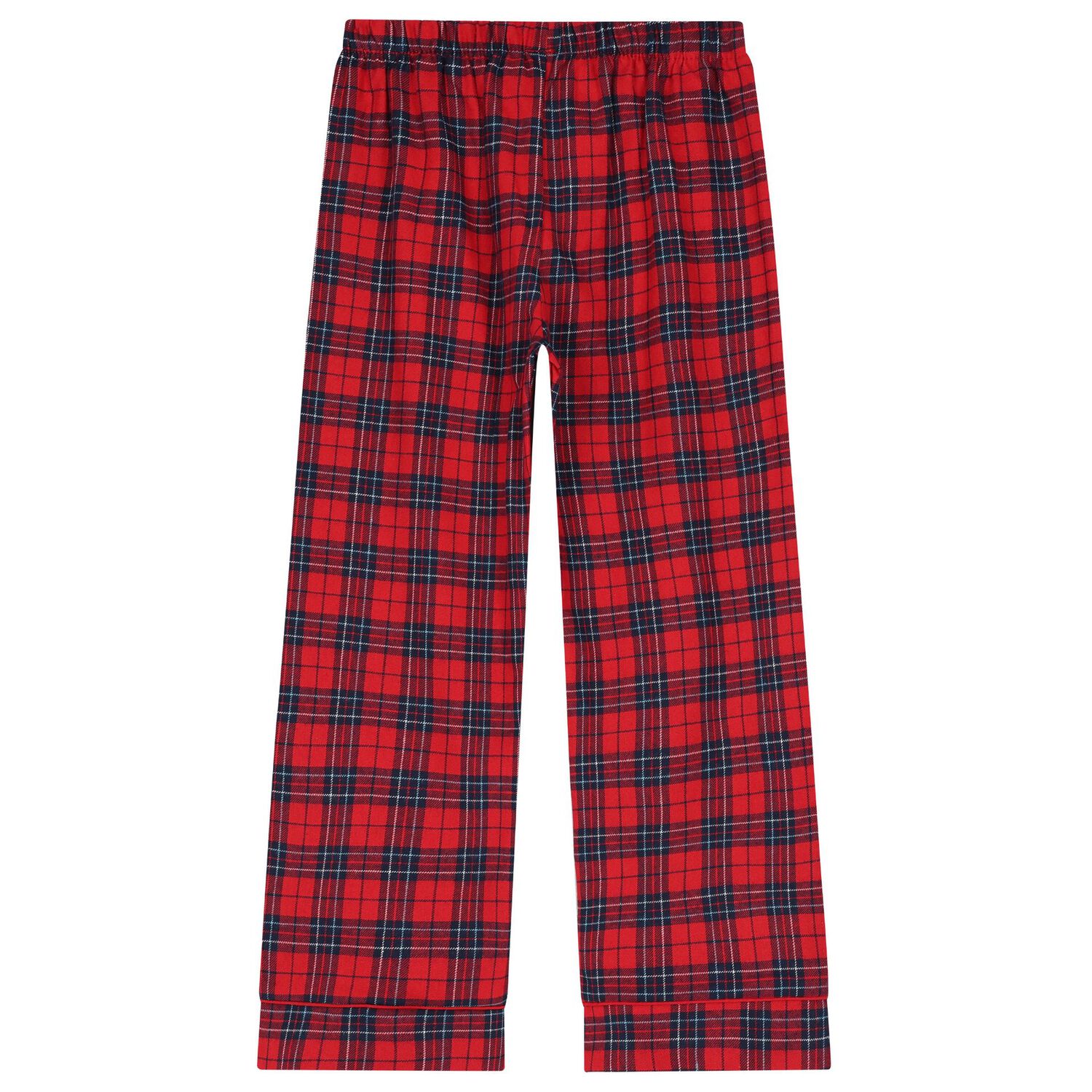 Boys White & Red Tartan Check Pyjamas, 1, hi-res image number null