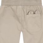 Younger Boys Beige Teddy Bear Joggers, 2, hi-res