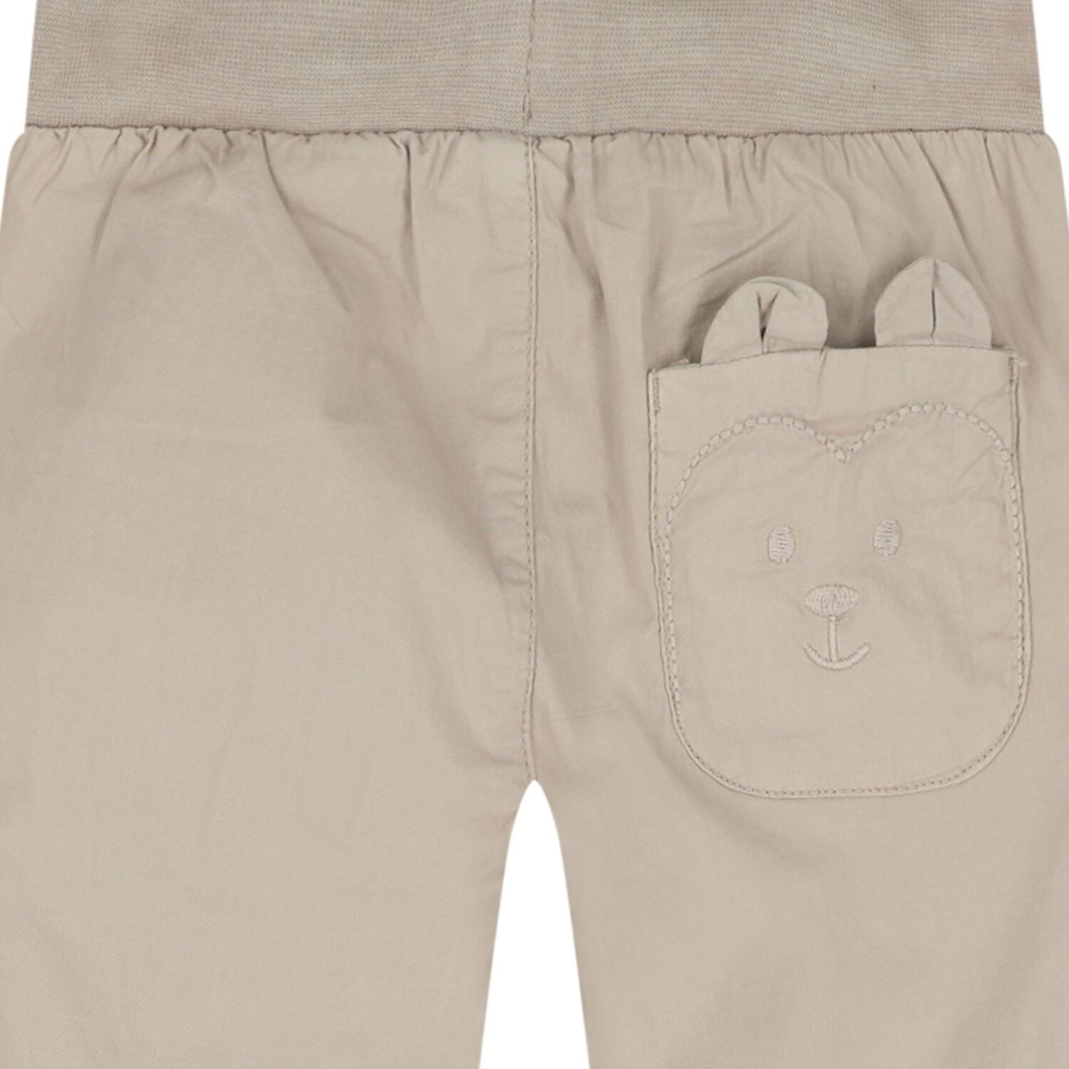 Younger Boys Beige Teddy Bear Joggers, 2, hi-res