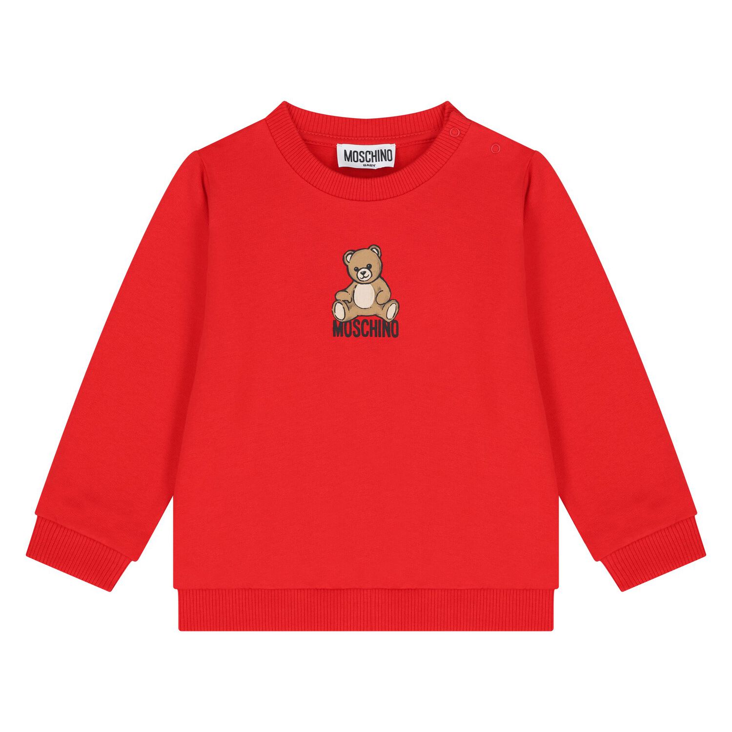 Younger Red Teddy Bear Logo Tracksuit, 3, hi-res