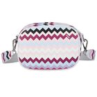 Girls Purple & Pink Logo Zigzag Shoulder Bag, 1, hi-res