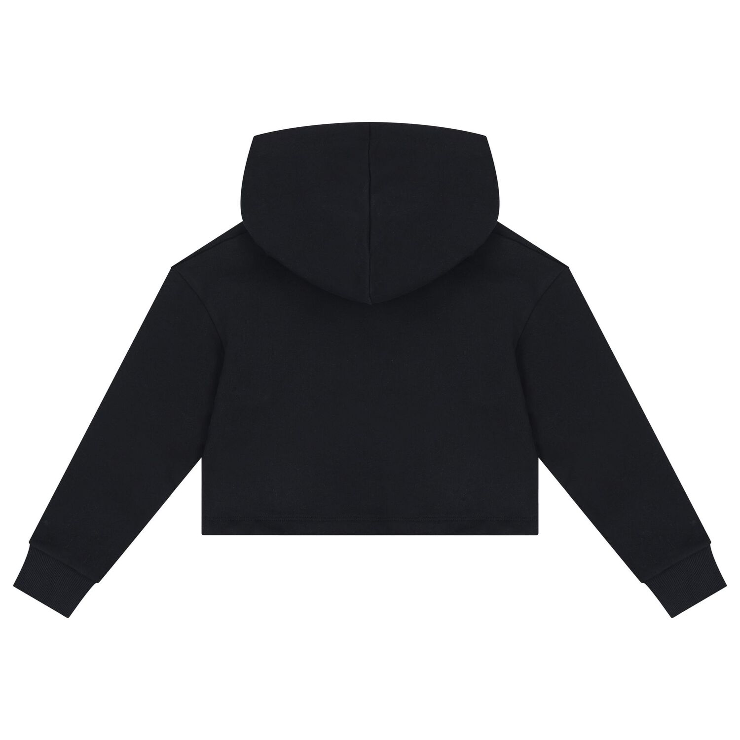 Girls Black Logo Hooded Top, 1, hi-res image number null