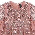 Girls Pink Sequin & Tulle Dress, 1, hi-res