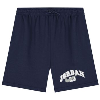 Boys Navy Blue Logo Jordan Shorts