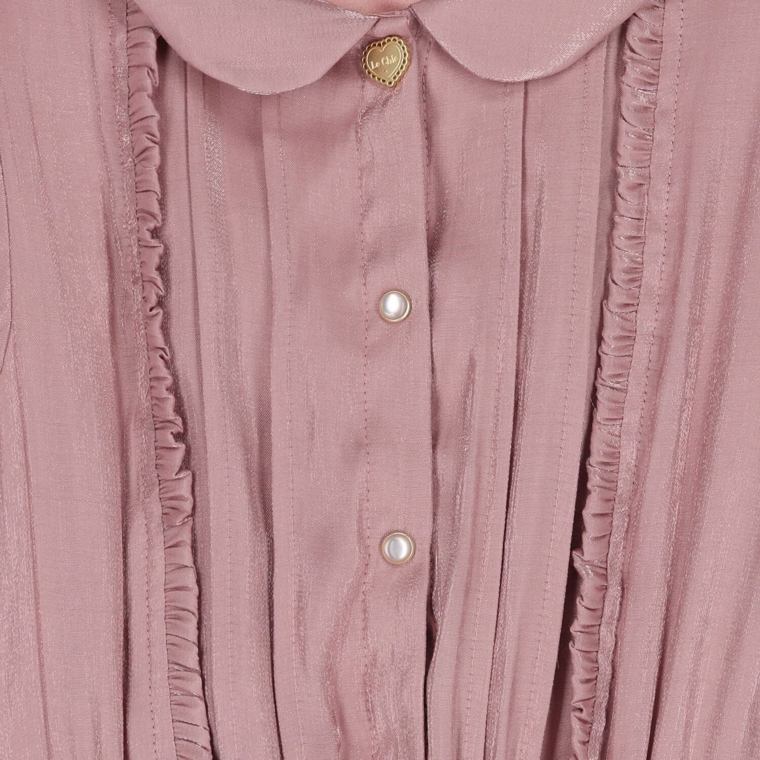 Girls Pink Satin Dress, 1, hi-res