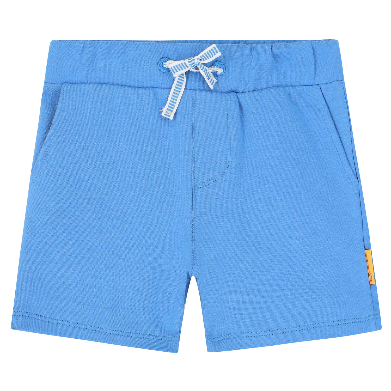 Boys Blue Teddy Shorts, 1, hi-res