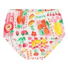 Younger Girls White Fruits Dress Set, 2, hi-res