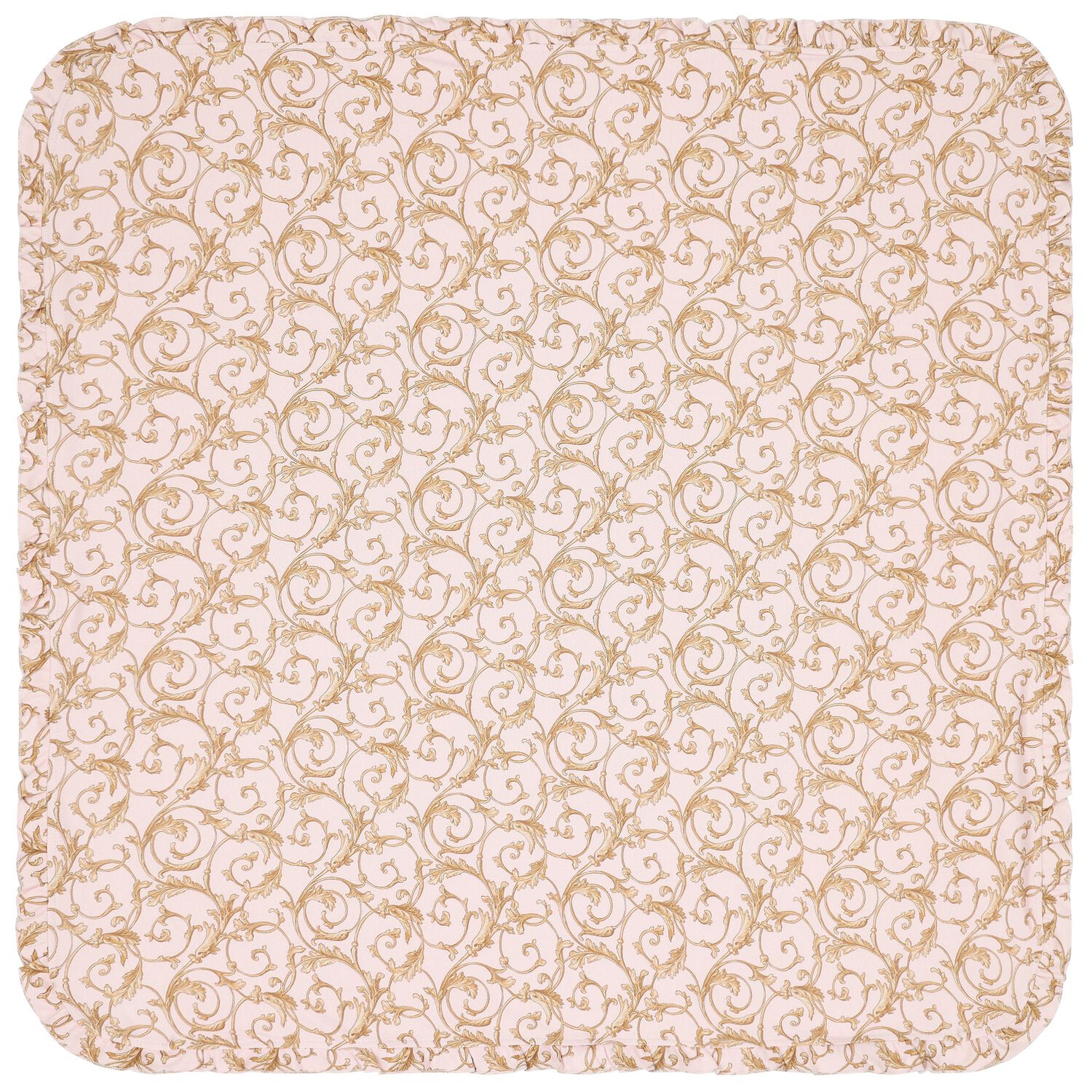 Baby Girls Pink & Gold Blanket, 1, hi-res