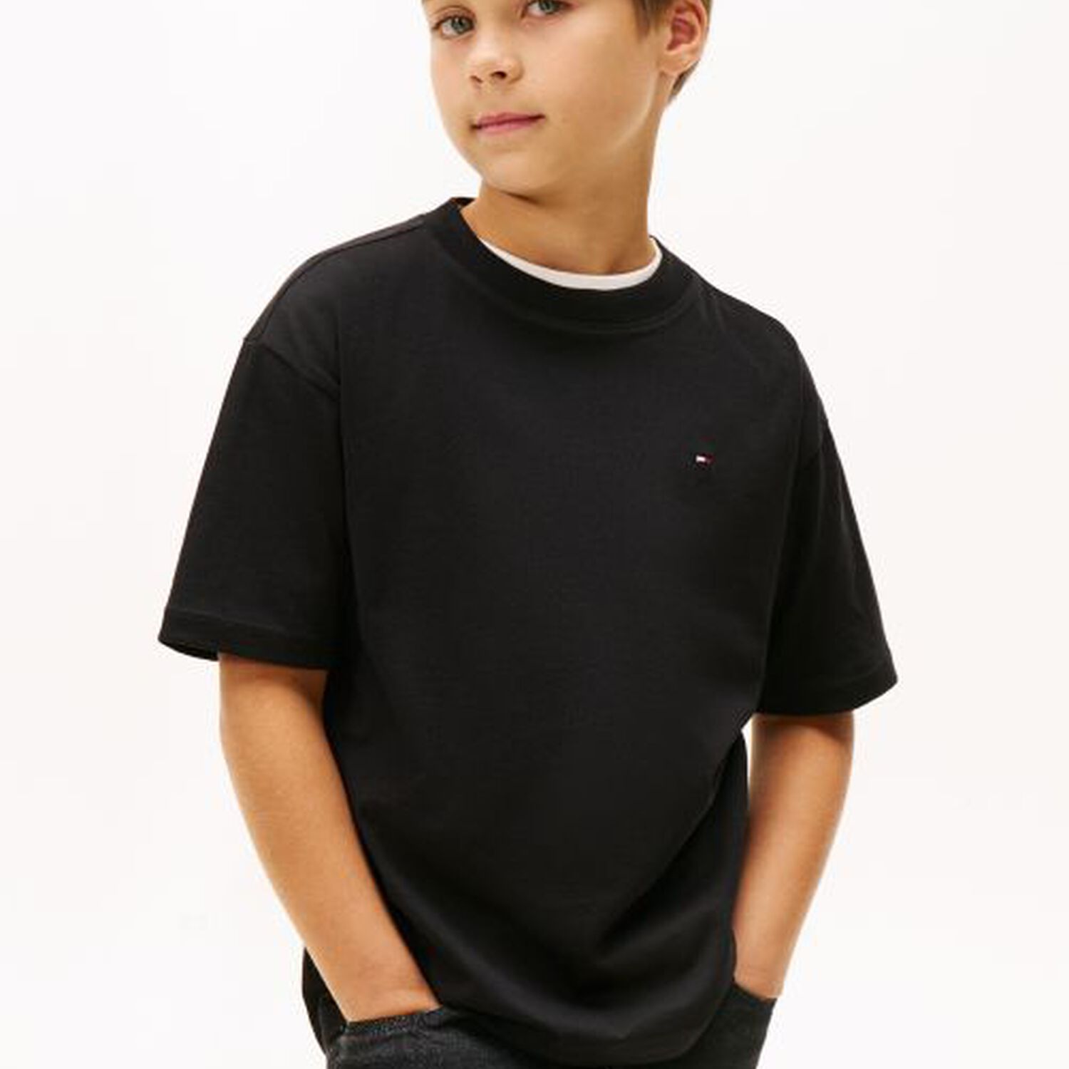 Boys Navy Blue Logo T-Shirt, 3, hi-res