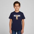 Navy Blue Teddy Bear Logo T-Shirt, 2, hi-res