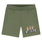 Younger Green Teddy Bear Shorts Set, 1, hi-res