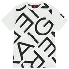 Boys White Logo T-Shirt, 2, hi-res