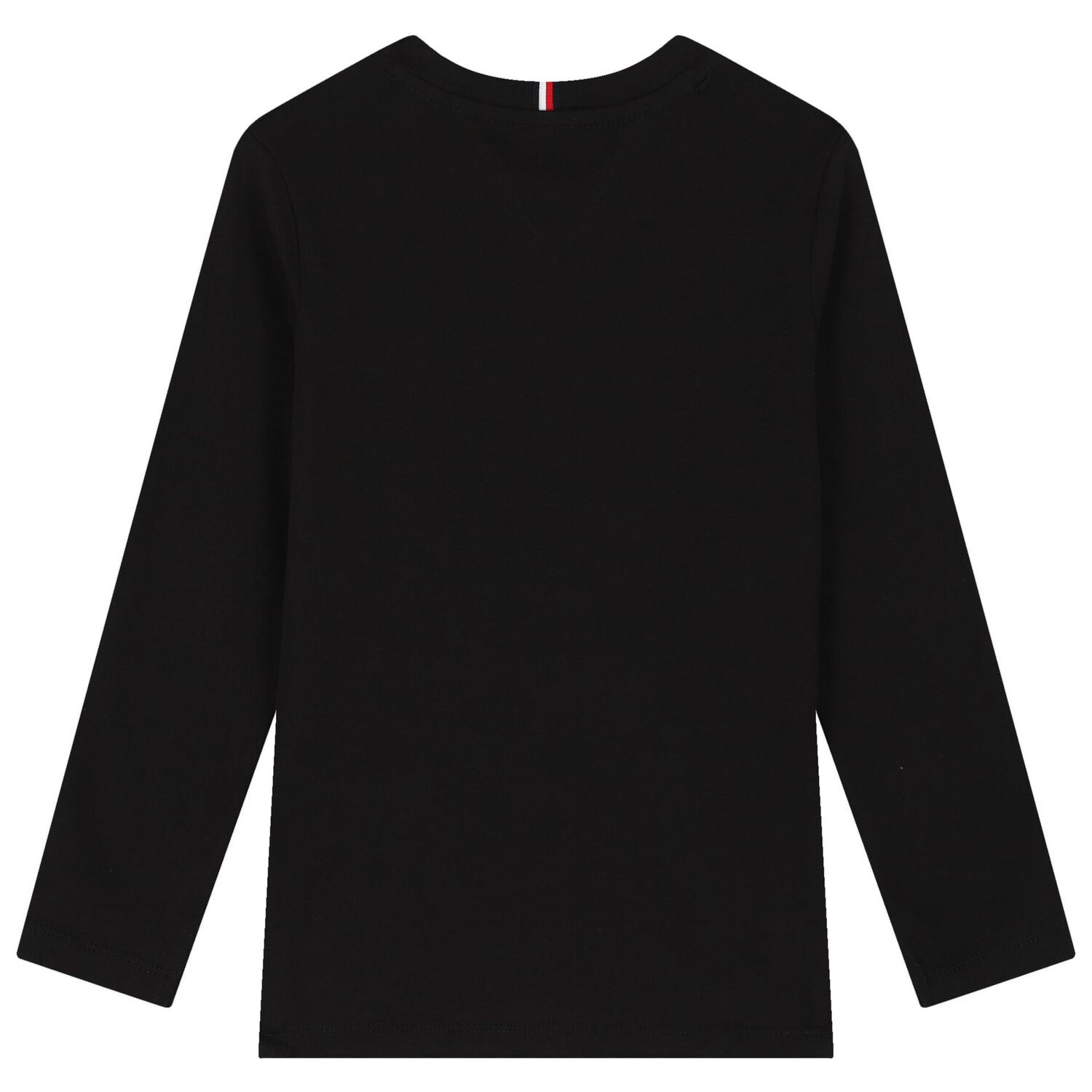 Black Logo Long Sleeve Top, 4, hi-res