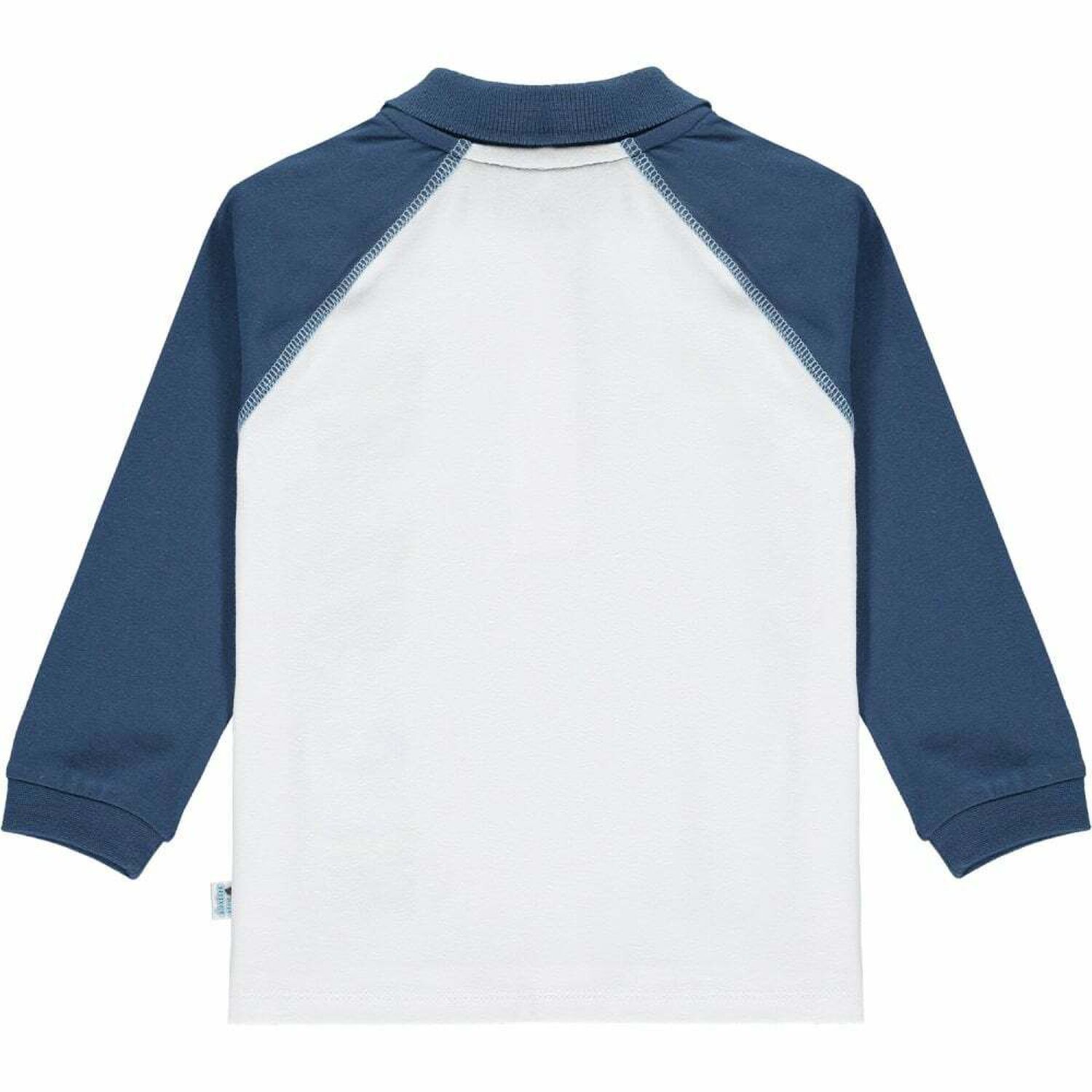 Boys White & Blue Logo Polo Shirt, 1, hi-res image number null