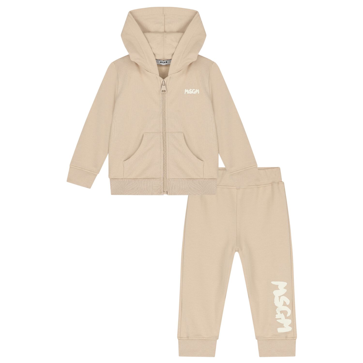 Beige Logo Tracksuit, 1, hi-res image number null
