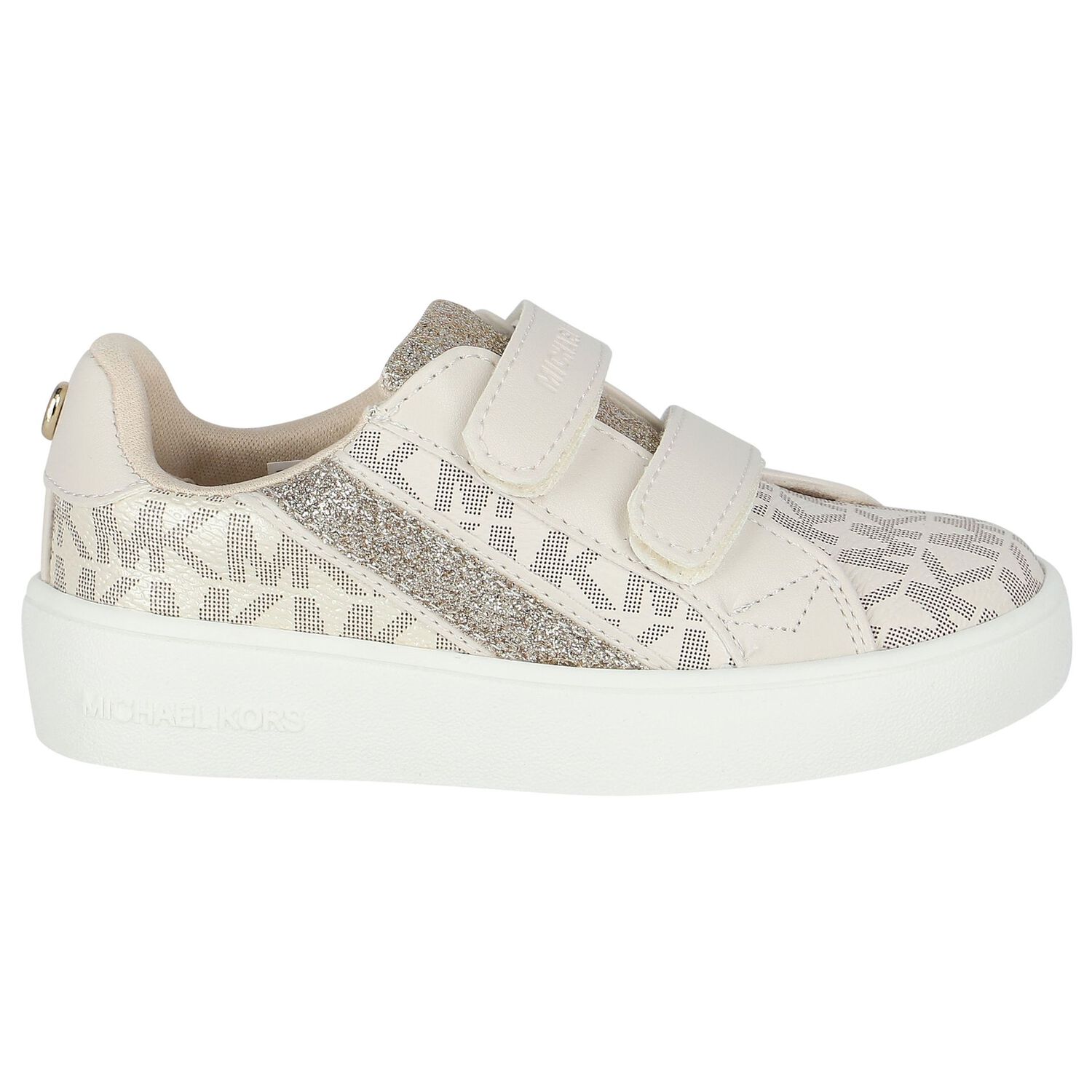 Girls Ivory Logo Trainers, 1, hi-res