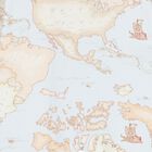 Baby Boys Ivory, Blue & Beige Geo Map Babygrow Set, 2, hi-res