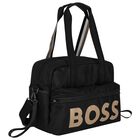 Black Logo Baby Changing Bag, 1, hi-res