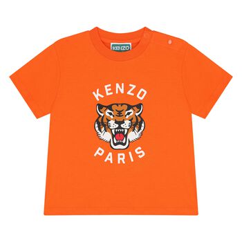 Younger Orange Tiger Logo T-Shirt