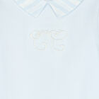 Baby Boys Blue Logo Babygrow, 3, hi-res