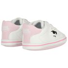 Baby White & Pink Choupette Pre Walker Shoes, 1, hi-res