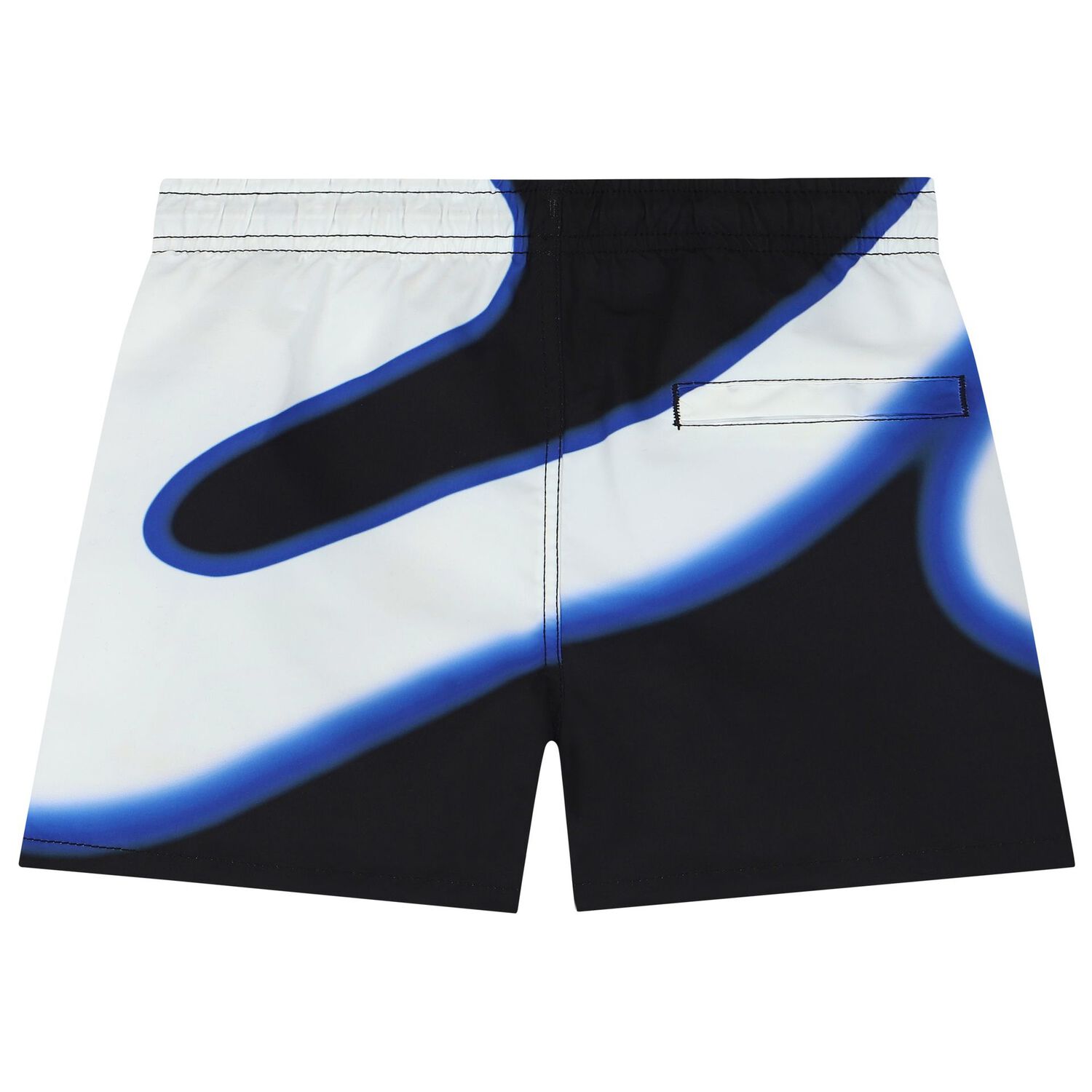 Boys Black & White Swim Shorts, 1, hi-res image number null