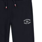Boys Navy Blue Logo Joggers, 1, hi-res
