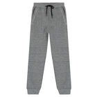 Boys Black & Grey Tracksuit, 2, hi-res