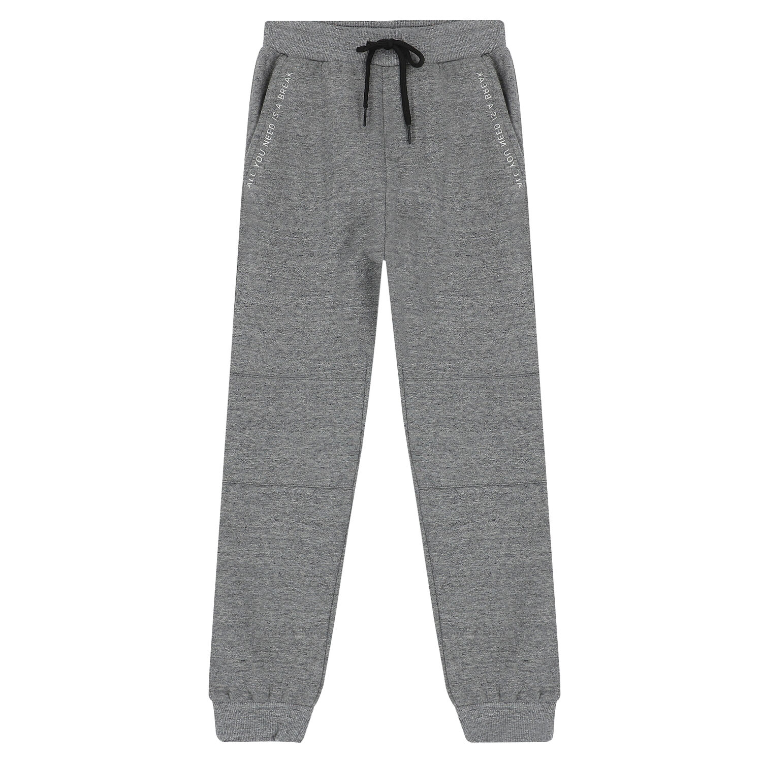 Boys Black & Grey Tracksuit, 2, hi-res