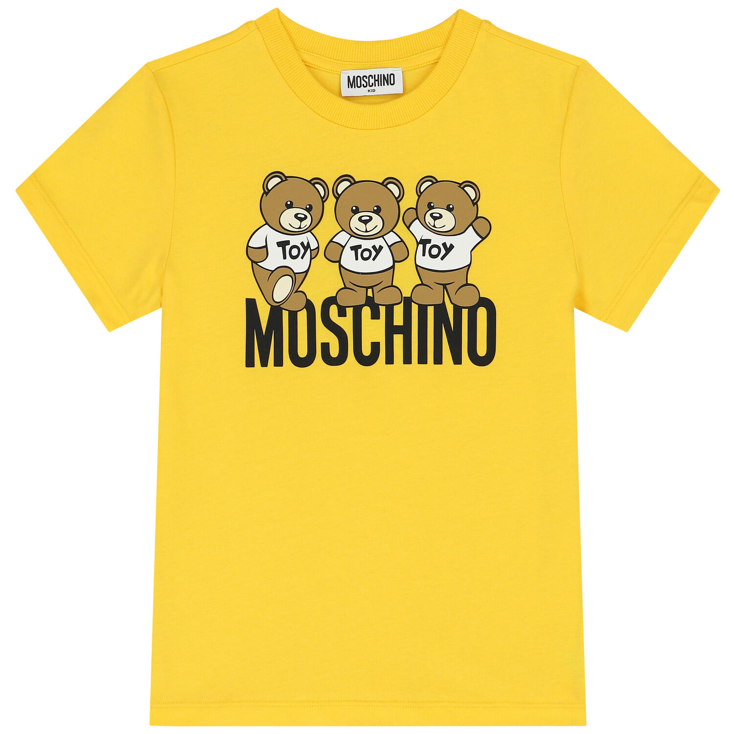 Yellow Teddy Bear Logo T-Shirt, 4, hi-res