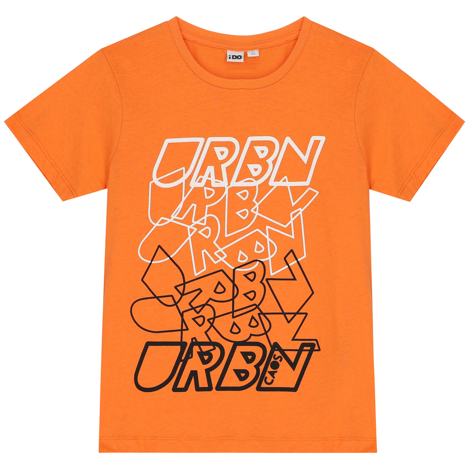 Boys Orange & Black Shorts Set, 3, hi-res