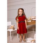 Girls Red Tartan Dress, 1, hi-res