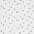 Baby Boys Ivory & Blue Teddy Bear Blanket, 2, hi-res