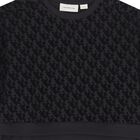 Girls Black Logo Dress, 1, hi-res