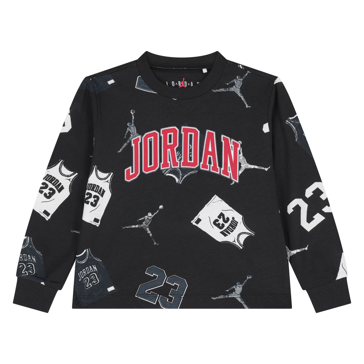 Younger Boys Black Jordan Trousers Set, 1, hi-res