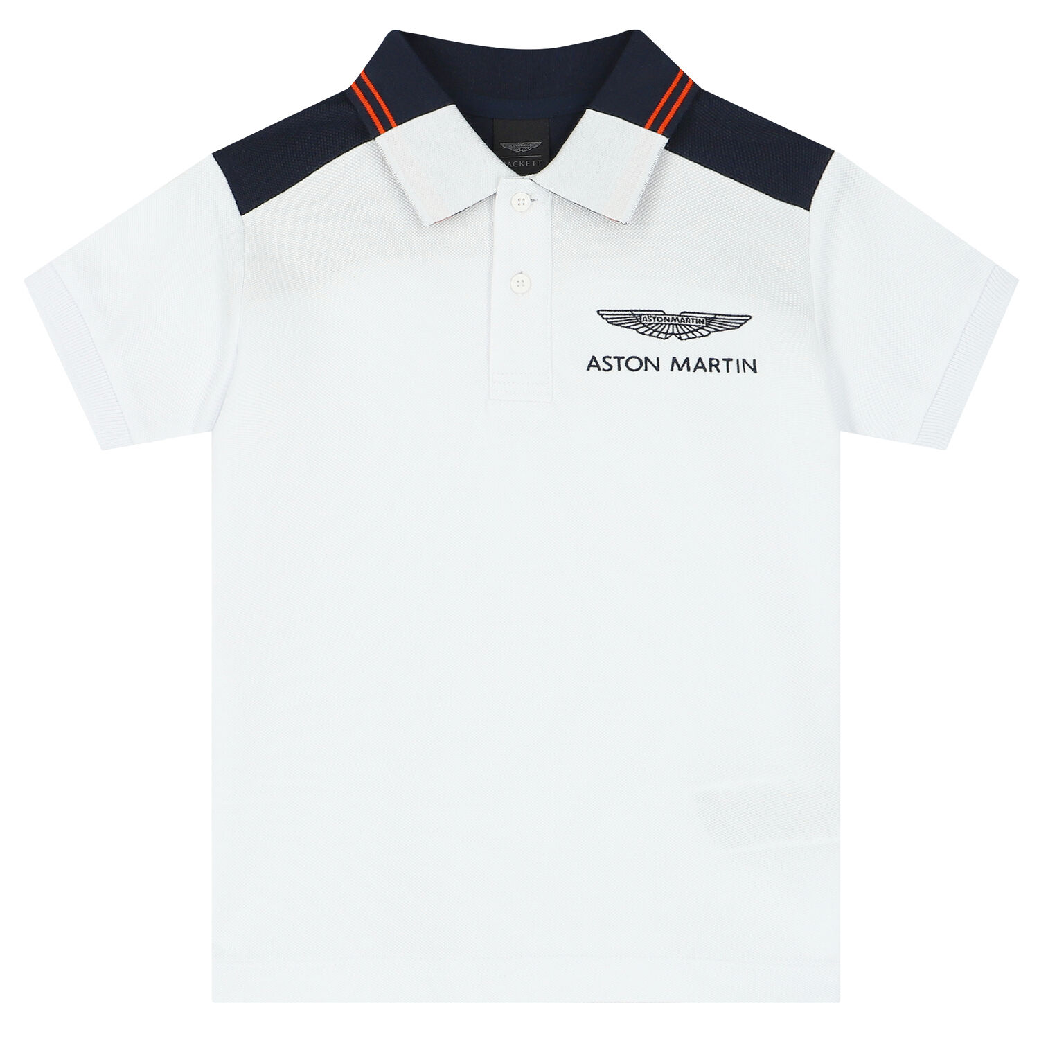 Boys White Logo Polo Shirt, 2, hi-res