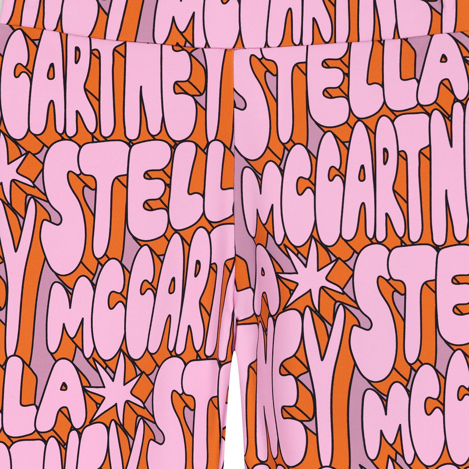 Girls Pink & Orange Logo Leggings, 1, hi-res