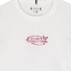 Girls White Logo T-Shirt, 2, hi-res