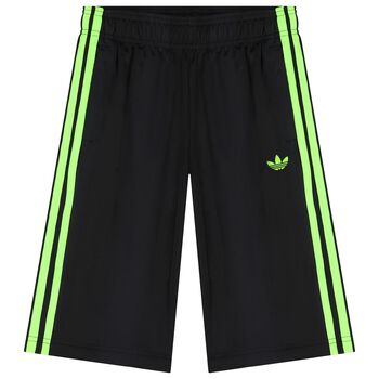 Black Trefoil Logo Shorts
