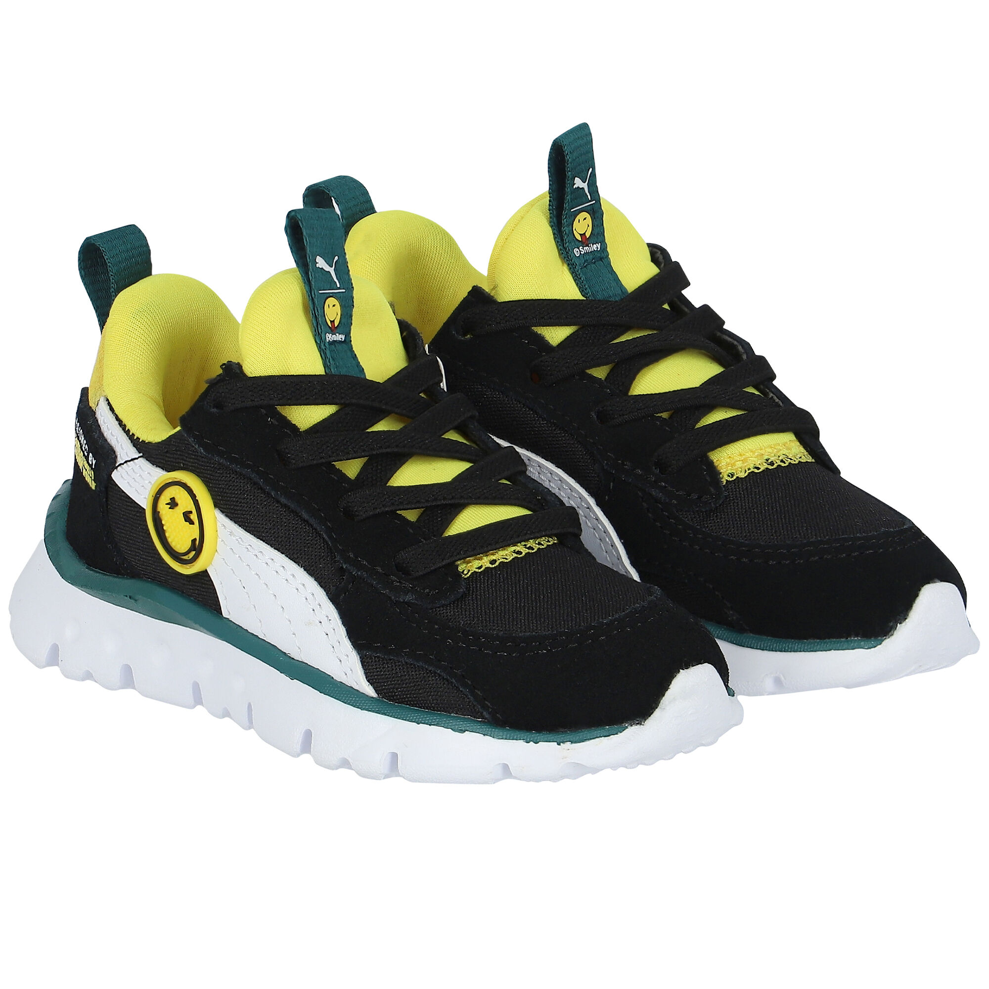 Puma black and yellow top