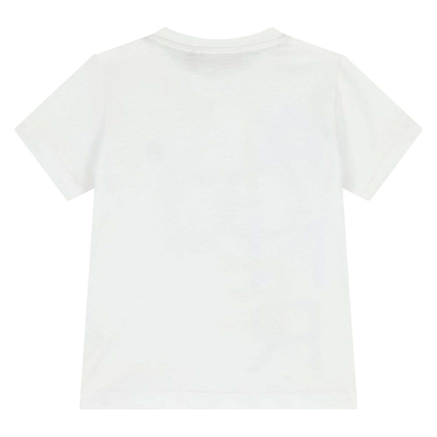 Younger Boys White Logo T-Shirt, 1, hi-res