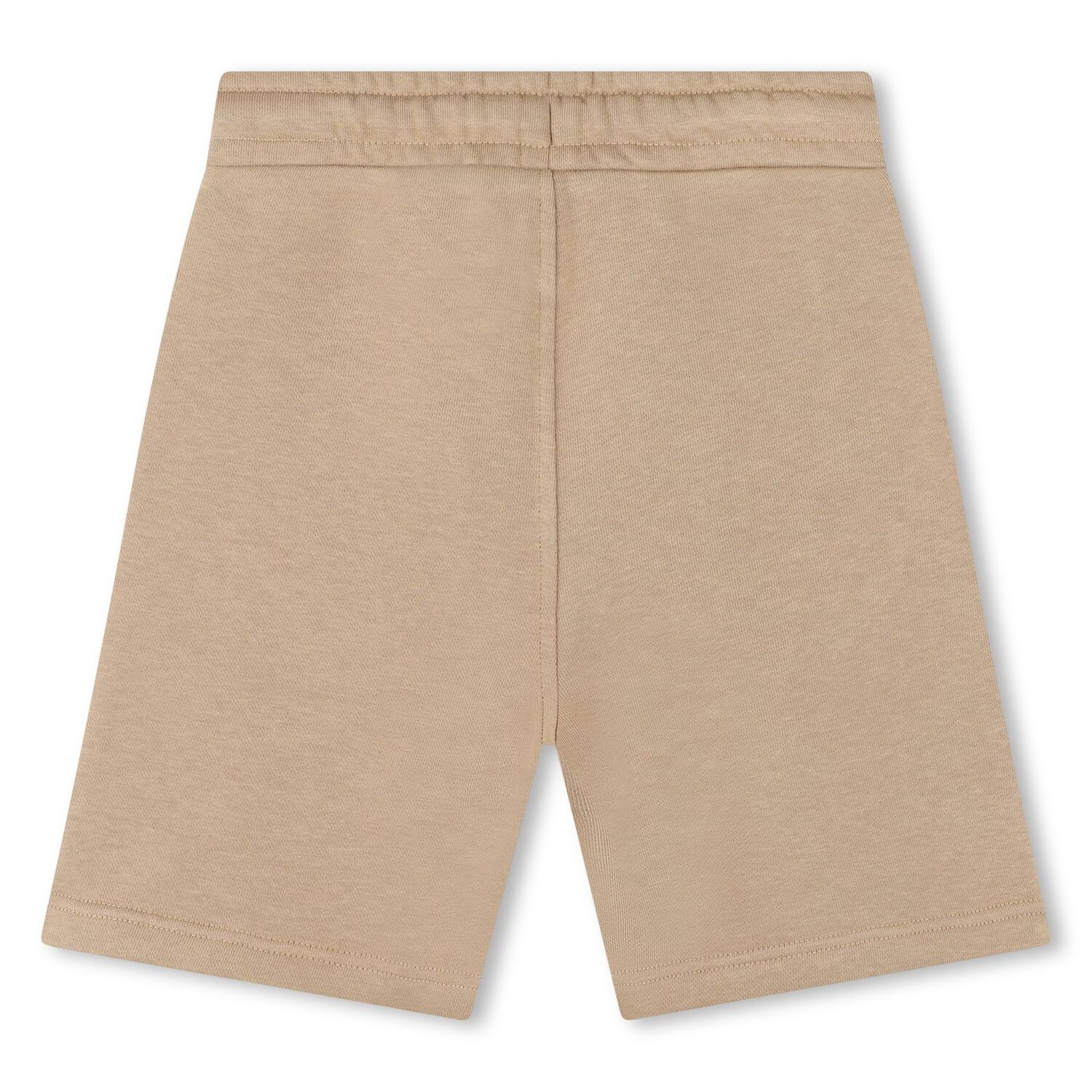 Boys Beige Logo Shorts, 3, hi-res