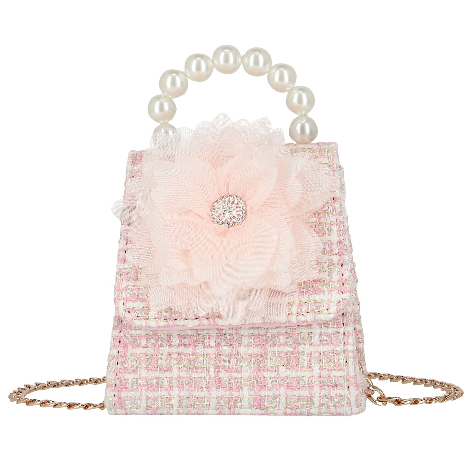 Girls Pink Handbag, 1, hi-res
