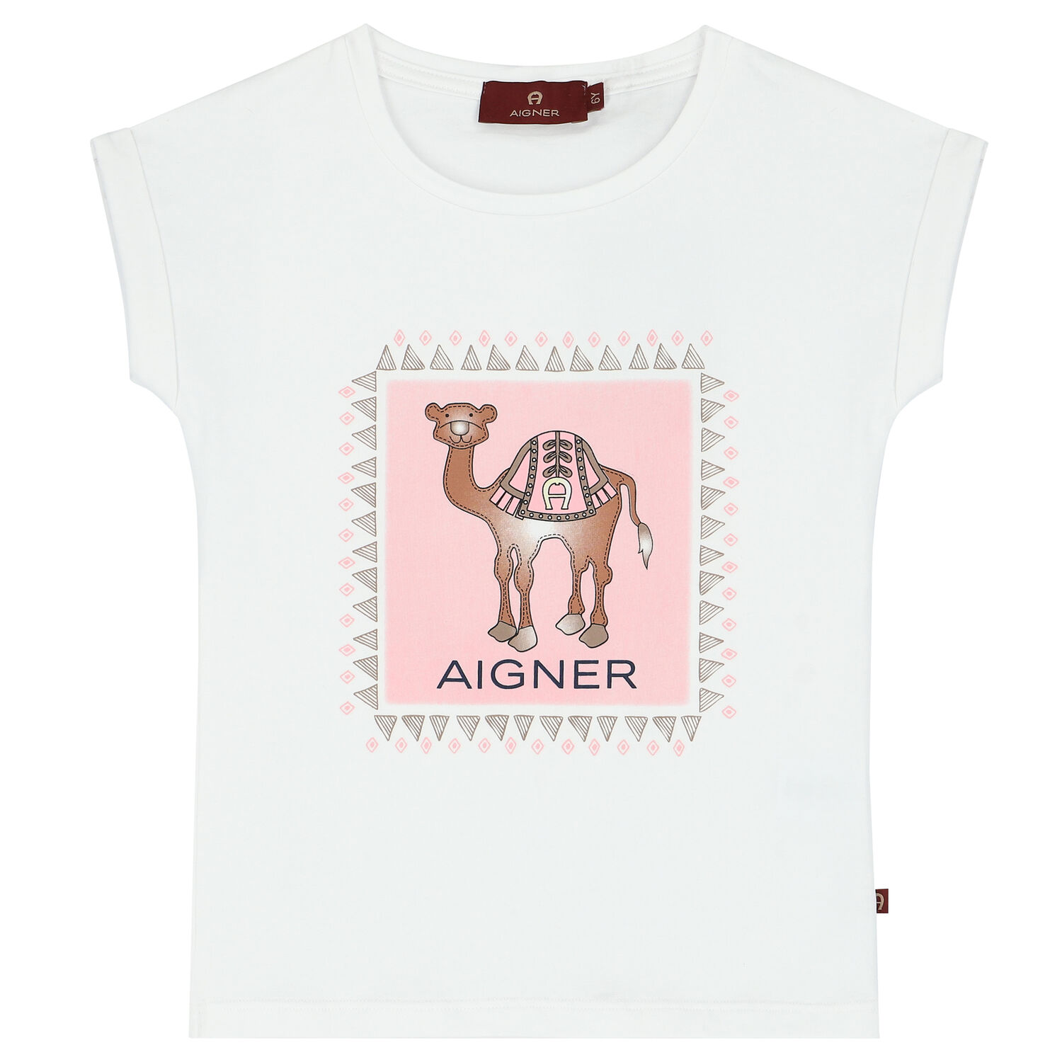 Girls White Camel T-Shirt, 1, hi-res image number null