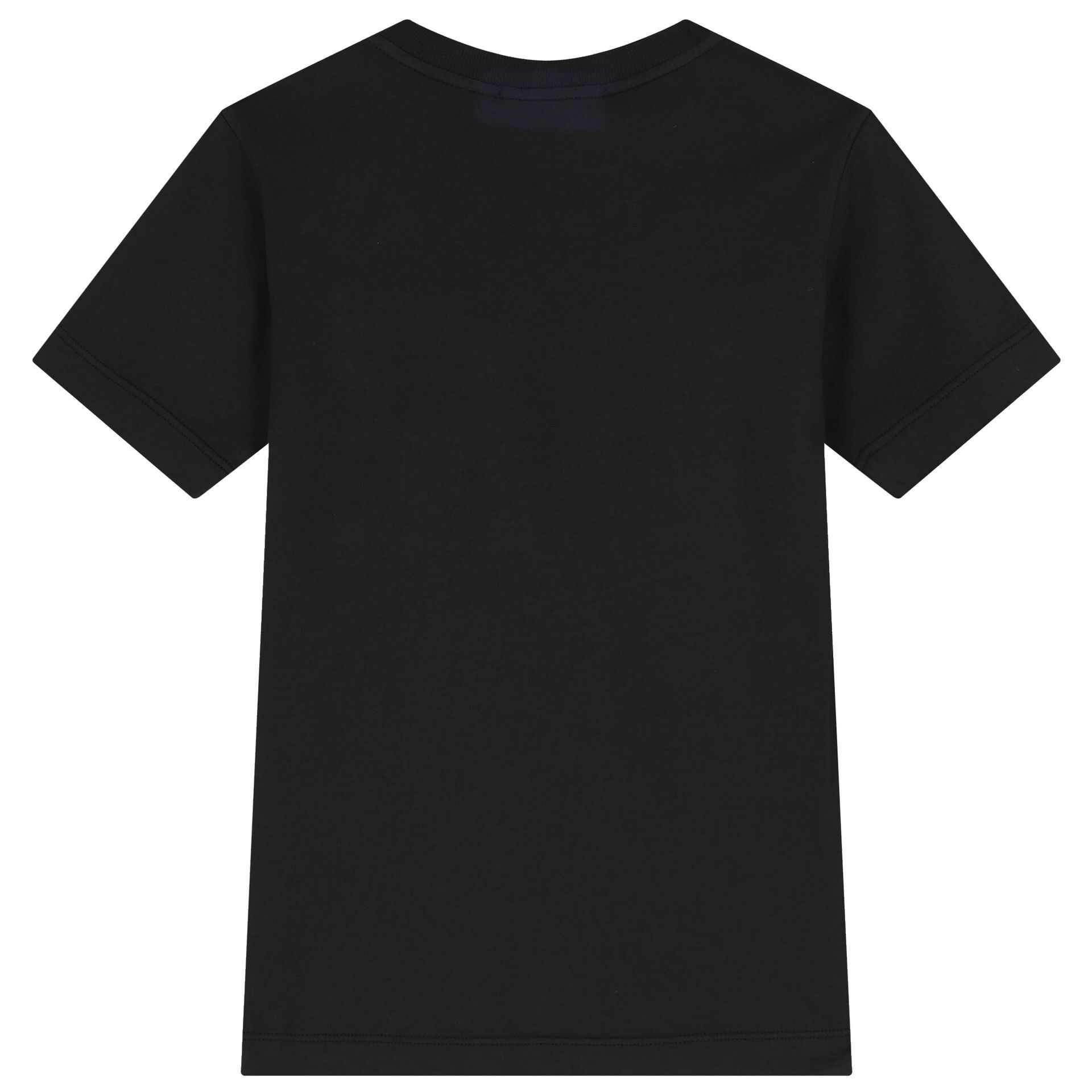 Stone Island Boys Black Logo T Shirt Junior Couture UK